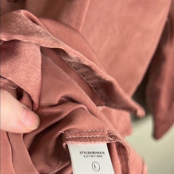 Blue Blush Button-Up Dress Women Size Large - Picture 4 of 6